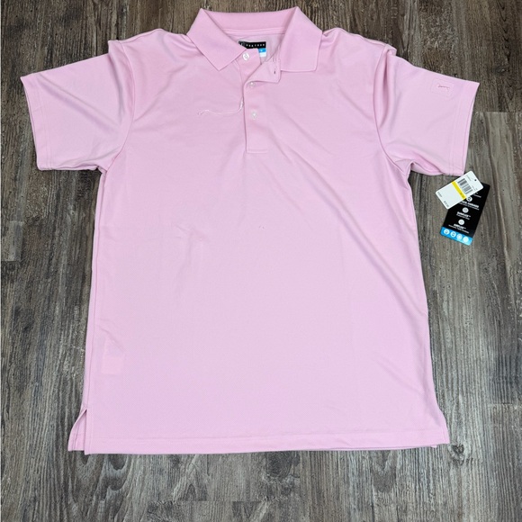 Pink Men’s Medium PGA Tour Polo Shirt NWT - Picture 2 of 9